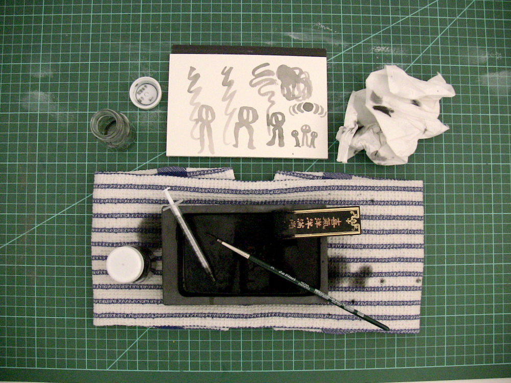 preparing the ink